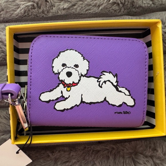 Marc Tetro Purple Dog Wallet - Picture 1 of 3